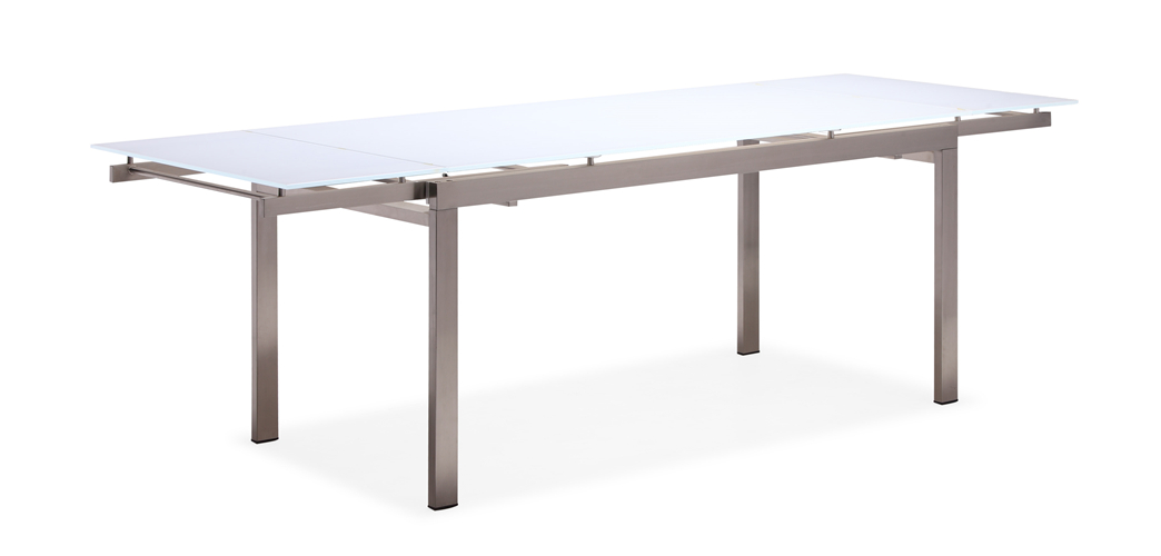 Stainless steel extension dining table outdoor table (T026G-A)
