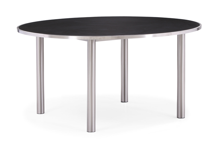 Stainless steel round table outdoor dining table (T025G-A)