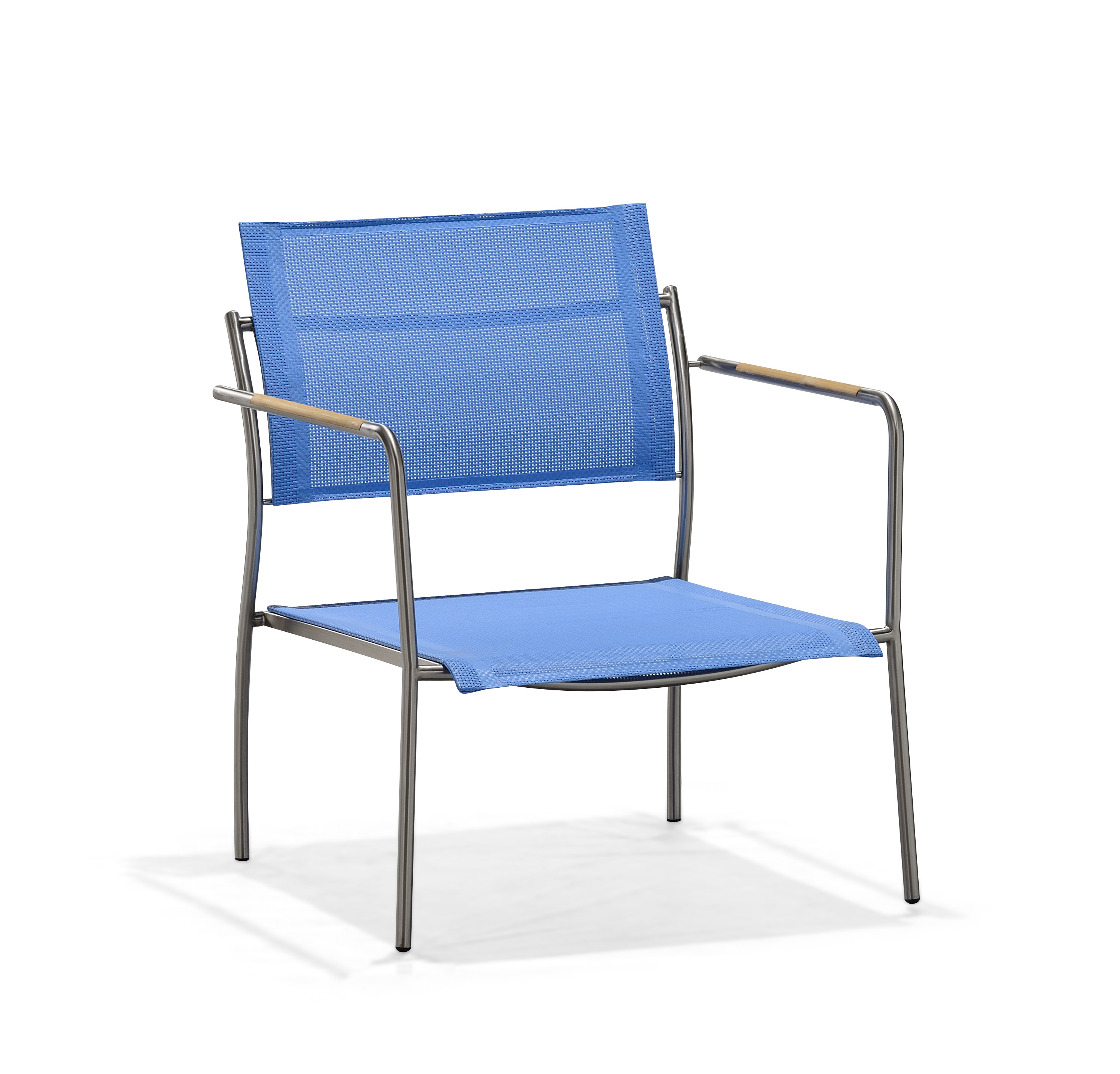 Metal garden furniture blue club seat sofa (S067BF-A)