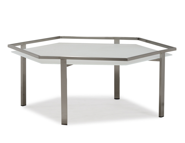 Metal modern sectional sofa set coffee table(T111GJ)