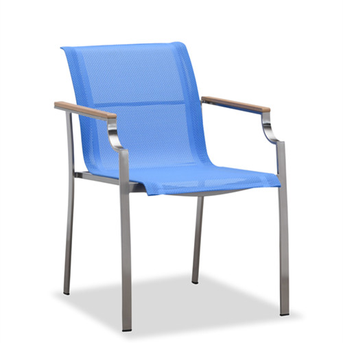 New design blue outdoor sling dining chair(Y304BF)