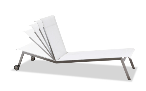 Ajustable outdoor chaise lounge armless(C302B)