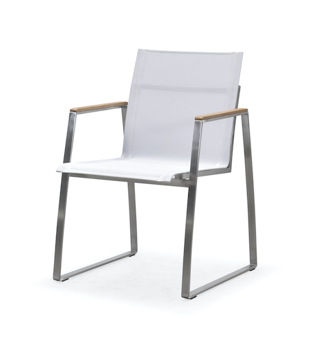 Outdoor dining chair with armrest (Y303BF)